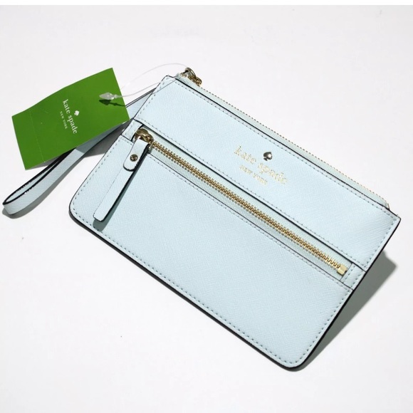 kate spade Handbags - Kate Spade Sky Blue Wristlet Wallet